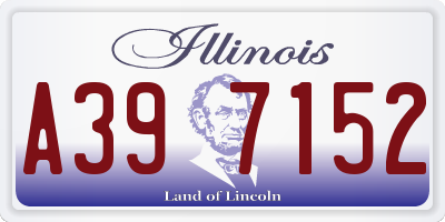 IL license plate A397152