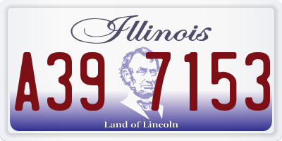 IL license plate A397153