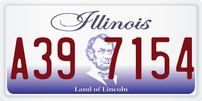 IL license plate A397154
