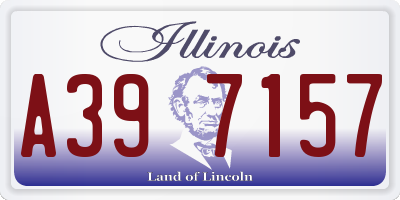 IL license plate A397157