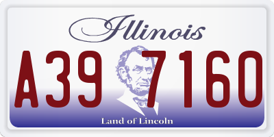 IL license plate A397160