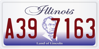 IL license plate A397163