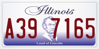 IL license plate A397165