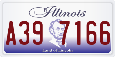 IL license plate A397166