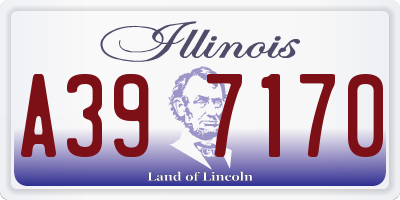 IL license plate A397170