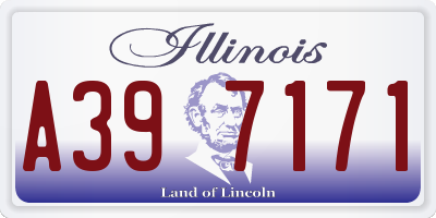 IL license plate A397171