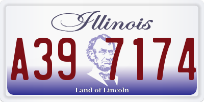 IL license plate A397174
