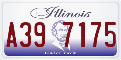 IL license plate A397175