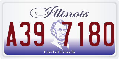 IL license plate A397180