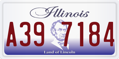 IL license plate A397184