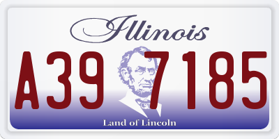 IL license plate A397185