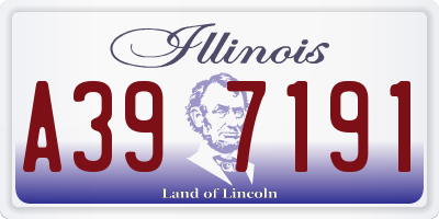 IL license plate A397191