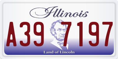 IL license plate A397197