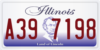 IL license plate A397198