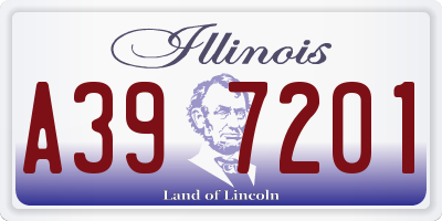 IL license plate A397201