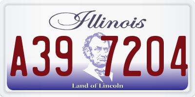 IL license plate A397204