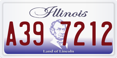 IL license plate A397212