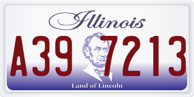IL license plate A397213