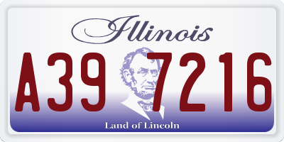 IL license plate A397216