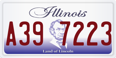 IL license plate A397223
