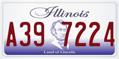 IL license plate A397224