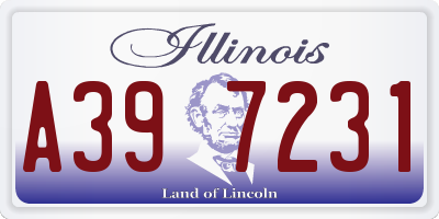 IL license plate A397231