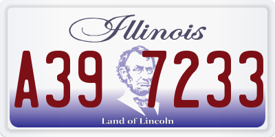 IL license plate A397233