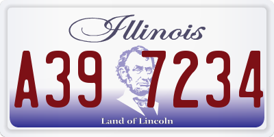 IL license plate A397234