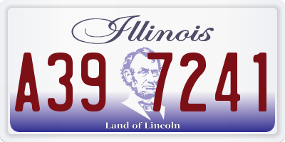 IL license plate A397241