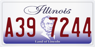 IL license plate A397244