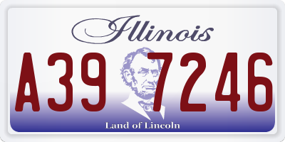 IL license plate A397246