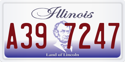 IL license plate A397247