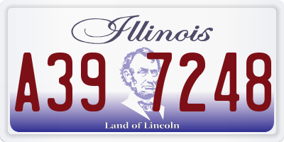 IL license plate A397248
