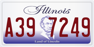 IL license plate A397249