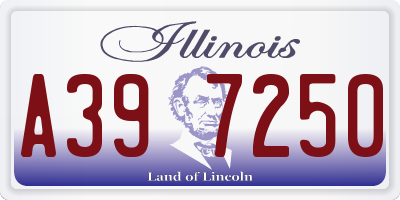 IL license plate A397250