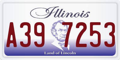 IL license plate A397253