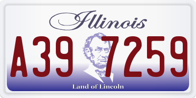 IL license plate A397259