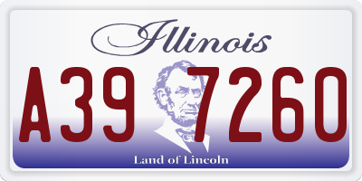 IL license plate A397260