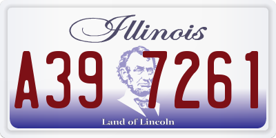 IL license plate A397261