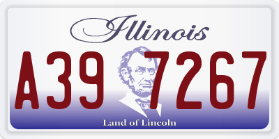IL license plate A397267