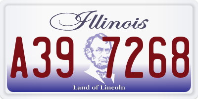 IL license plate A397268
