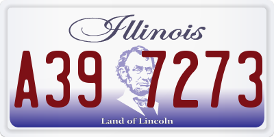 IL license plate A397273