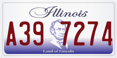IL license plate A397274