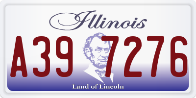 IL license plate A397276