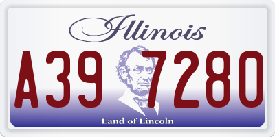 IL license plate A397280