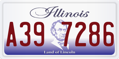 IL license plate A397286