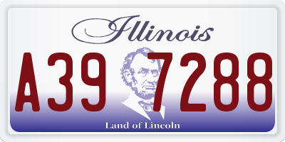 IL license plate A397288