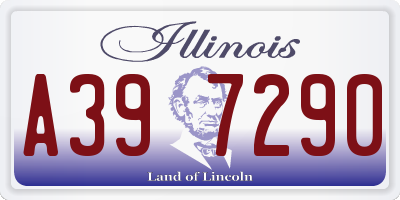 IL license plate A397290