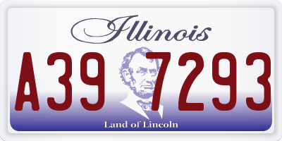 IL license plate A397293