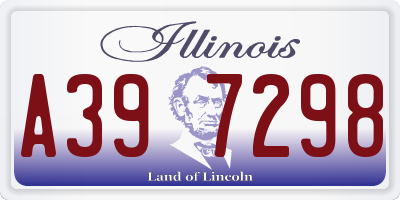 IL license plate A397298